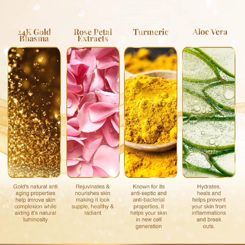 VLCC Gold Facial Kit for Bright & glowing skin, 60 g-7.webp